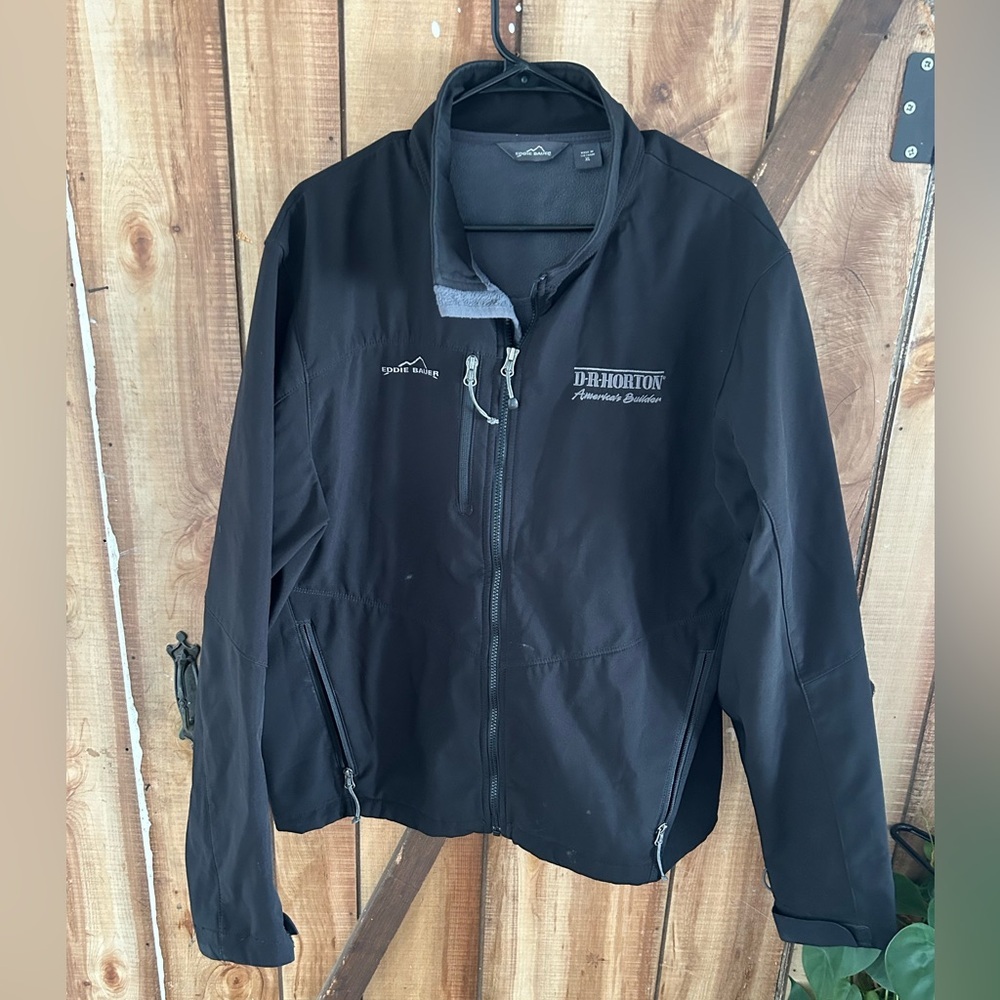 DR HORTON American Builder Black Utility Jacket Size XL Eddie Bauer